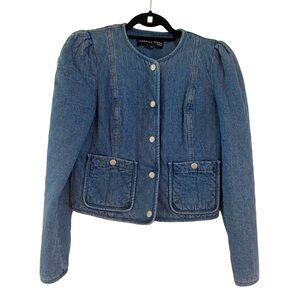 Veronica Beard Quilted Denim Jacket